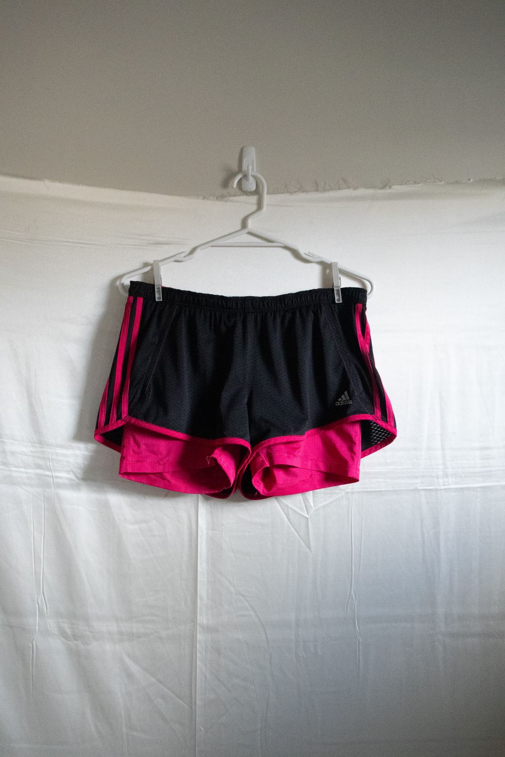 Neon Pink Adidas Short