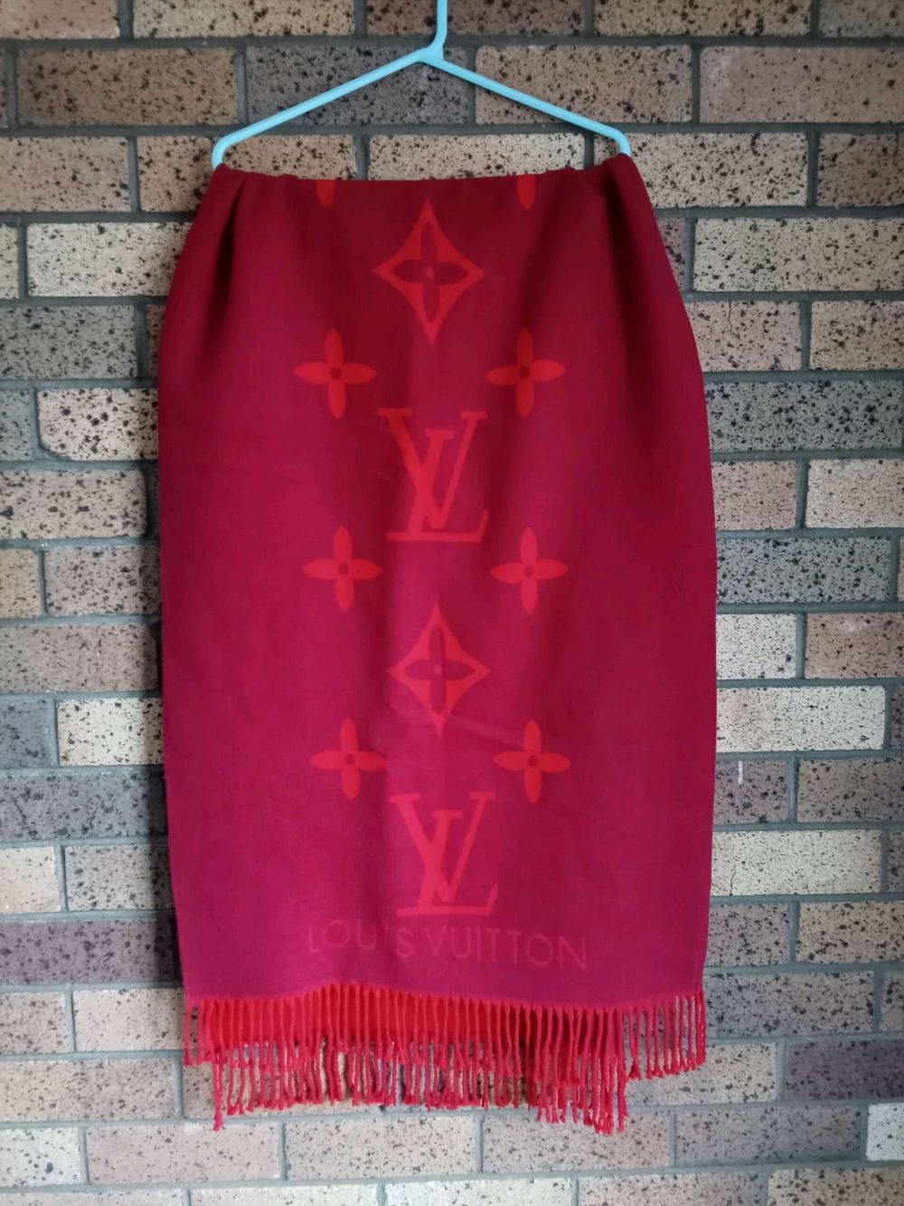Louis Vuitton Wool/Silk Blend XL Winter Scarf