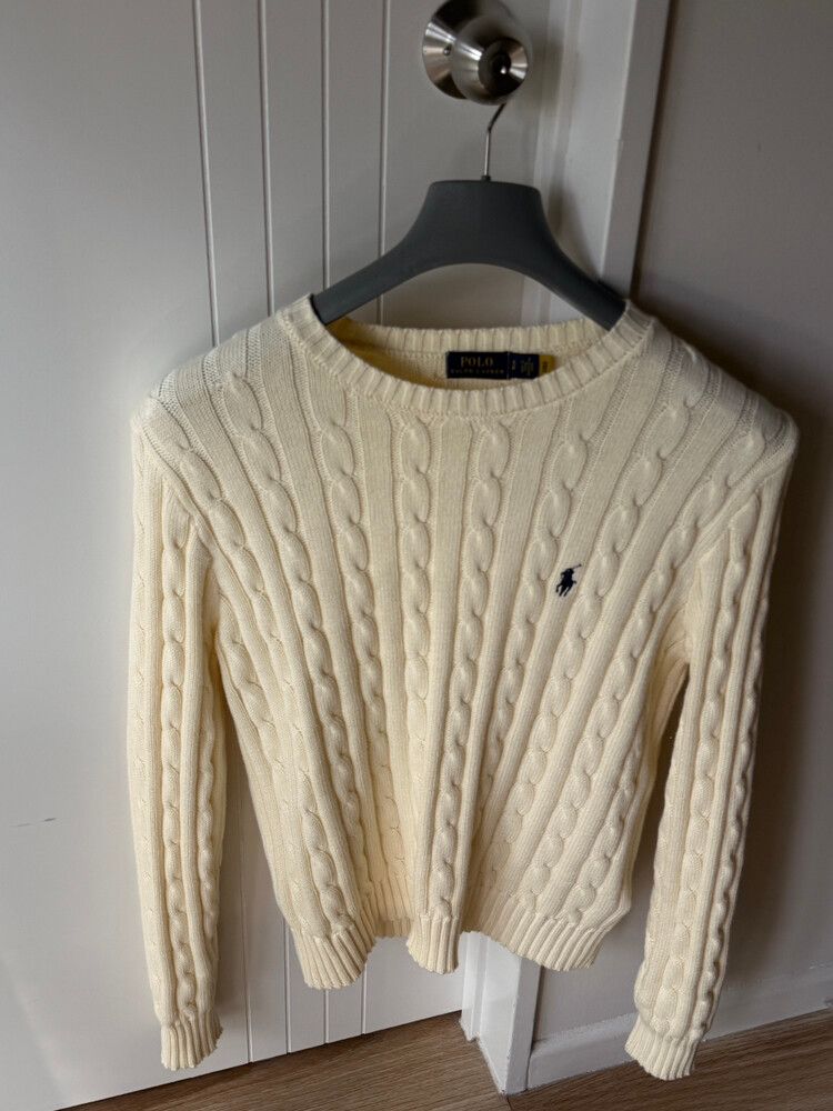 Polo Ralph Lauren Cream Cable Knit Jumper