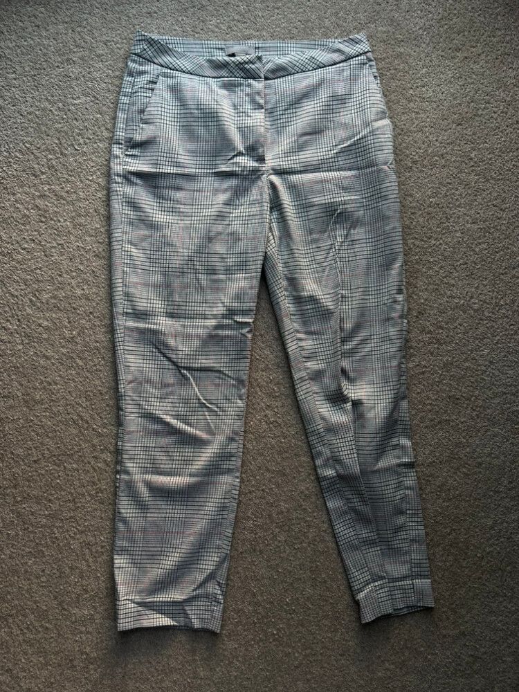 H&M Grey Plaid Pants