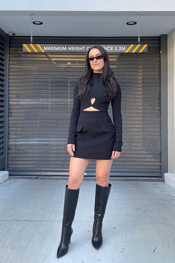 CAMILLA AND MARC ILONA LONG SLEEVE MINI DRESS