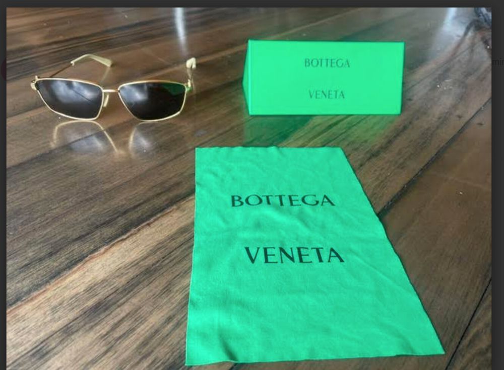 Bottega Veneta Gold Sunglasses