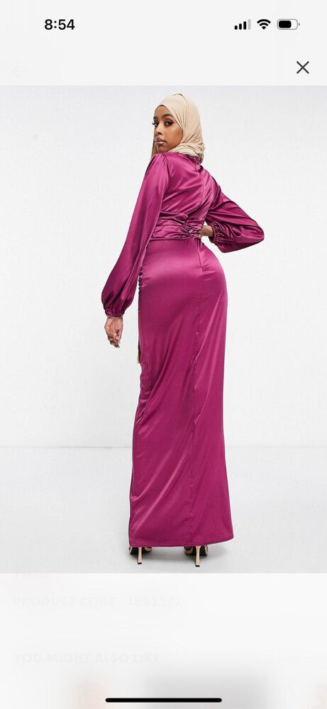 open lace back dress Penelope Midi Dark Purple Xs main image 0