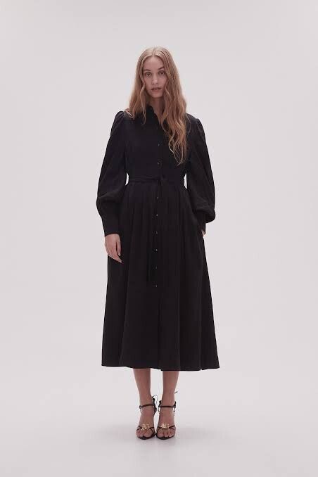 aje black long sleeve dress Alexa Ls Mini Dress-BLACK / 6
