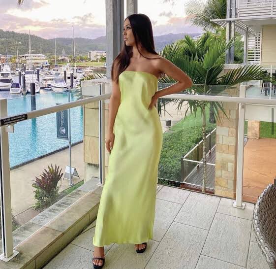 Moon dance dress in citrus