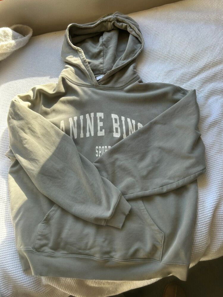 Anine bing olive green hoodie