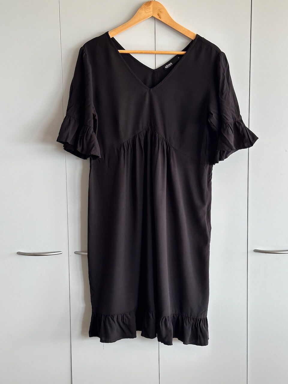 Gloss black dress
