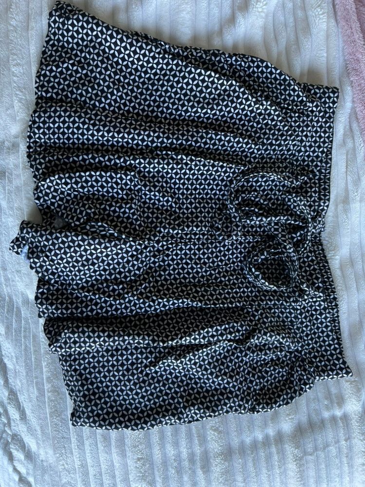 Anko Black White Printed Shorts
