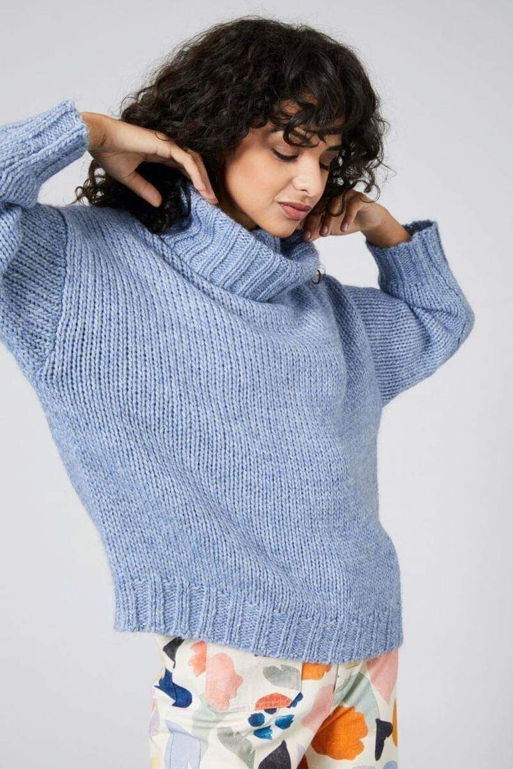 Relaxed fit Gorman Blue Knit Jumper size 6 fits 8-14