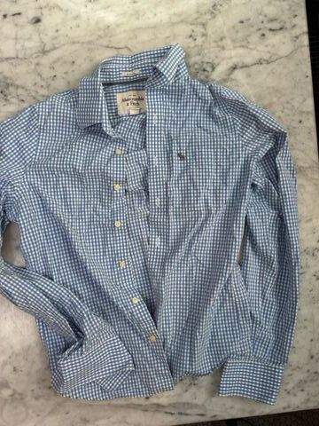 Abercrombie & Fitch Blue Gingham Shirt