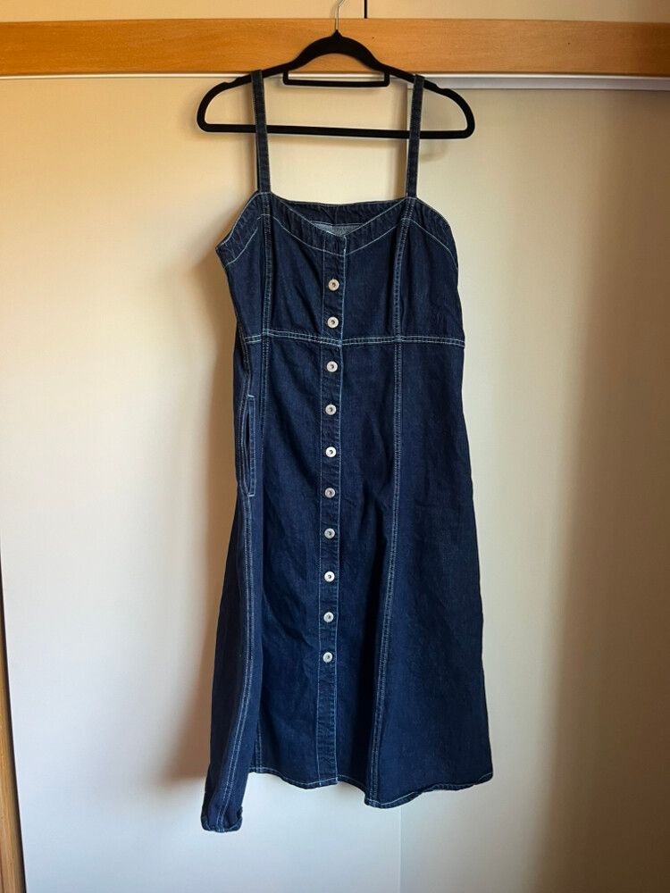 kowtow denim dress Been having dreams about this dress : r/AusFemaleFashion