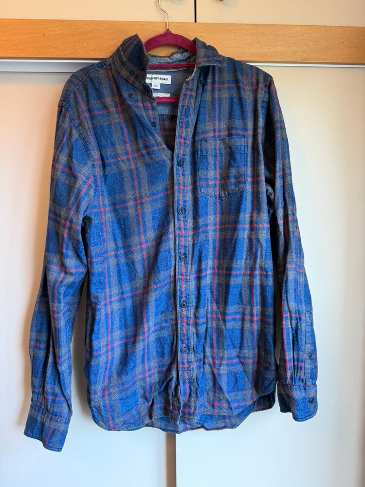 Country Road Blue Plaid Shirt