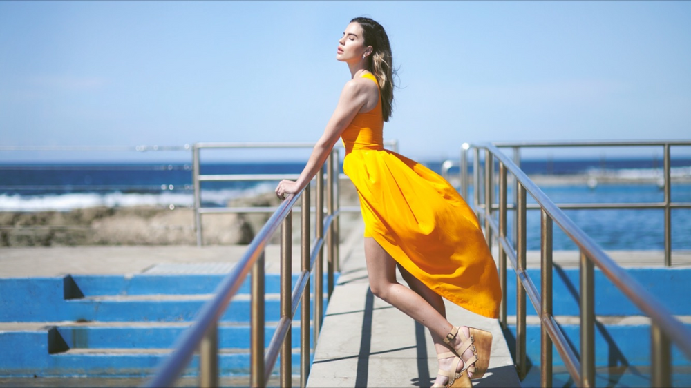 Shakuhachi - Shakuhachi Orange Silk Draped Petal Dress on Designer Wardrobe