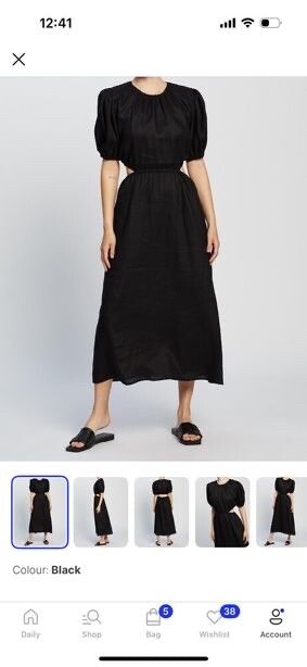 Cut Out Black Dress