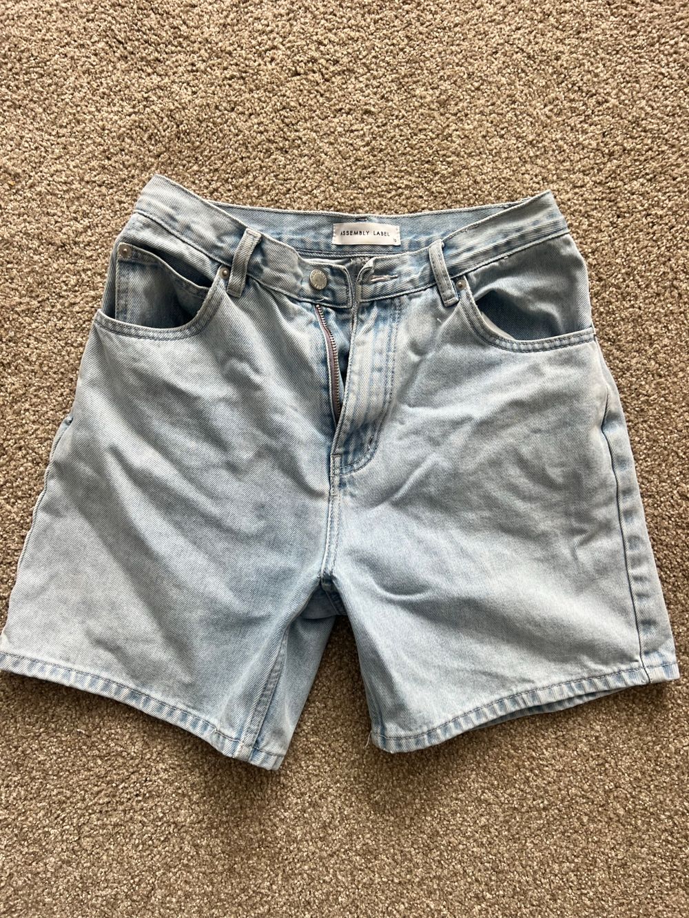 Assembly Label Light Blue Denim Shorts