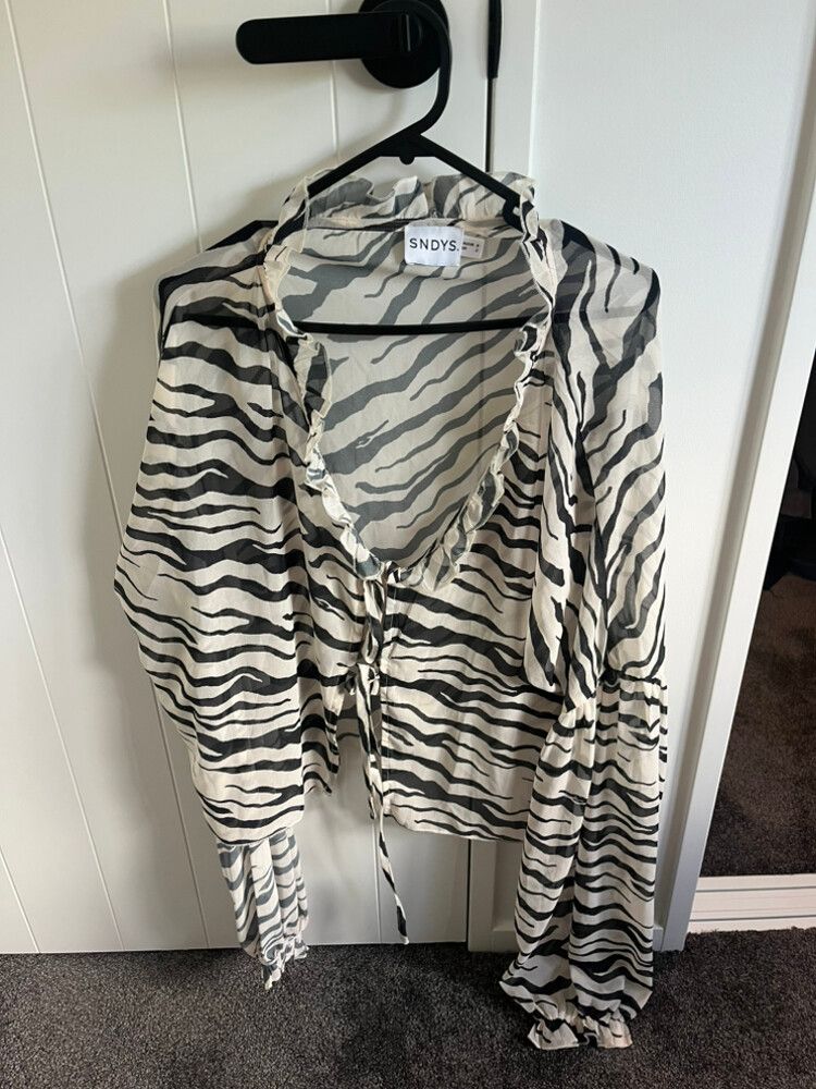 SNDYS The Label Zebra Print Blouse