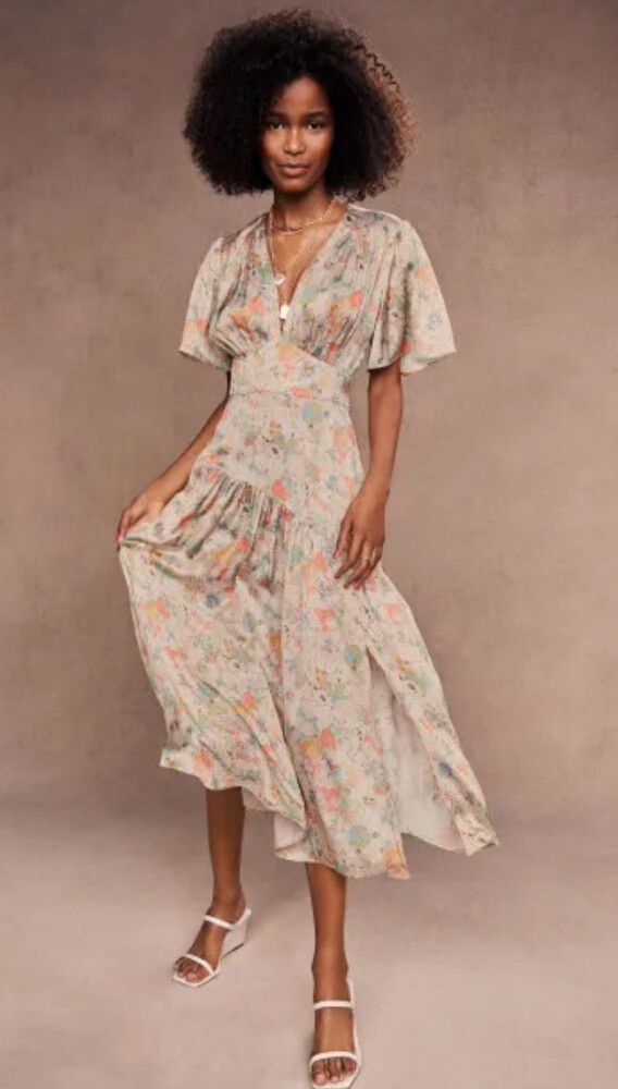 Topshop - Willow Floral Satin Dress on Designer Wardrobe