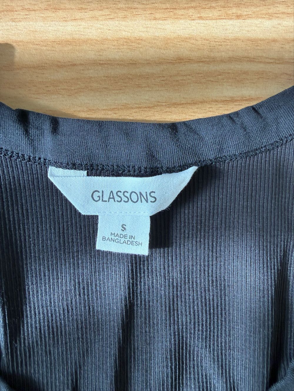 Glassons Black Ribbed Tank Top