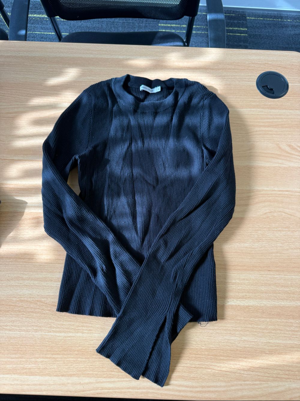 General Pants Co. Black Ribbed Knit Jumper