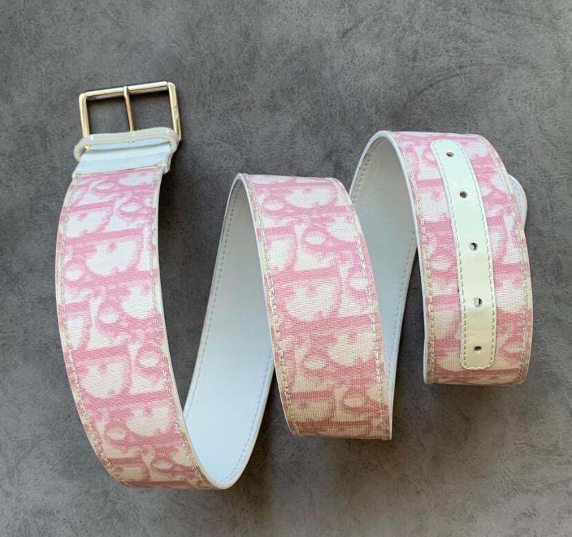 Dior - Dior Monogram Pink Belt on Designer Wardrobe display picture 3