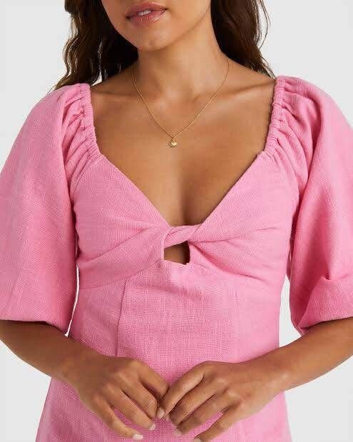 Del Sol Midi Pink Dress