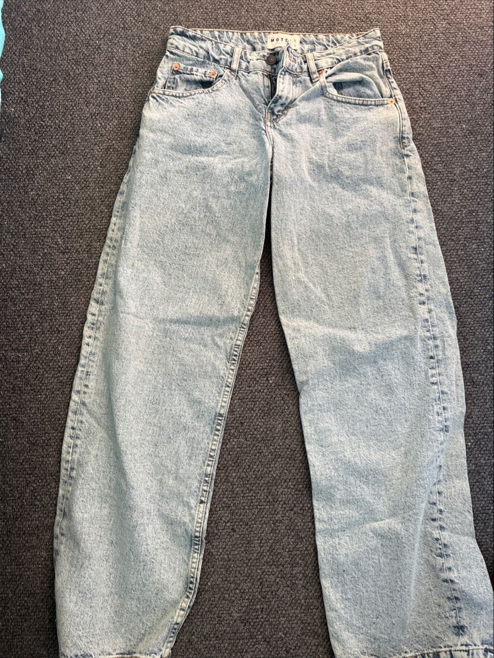 Motel Blue Wide Leg Jeans