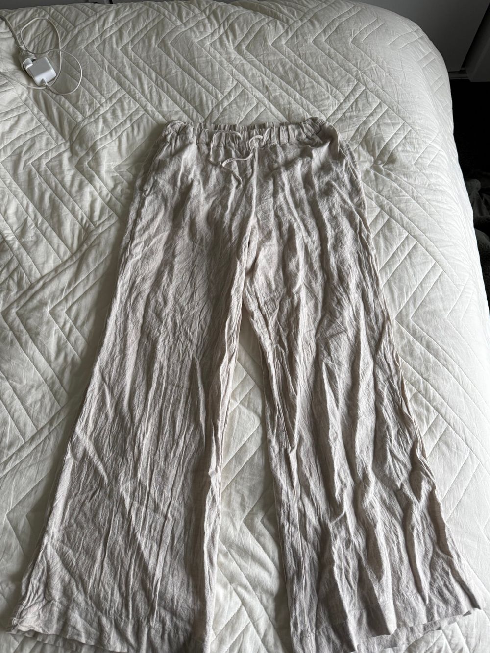 Tan Beige linen pants