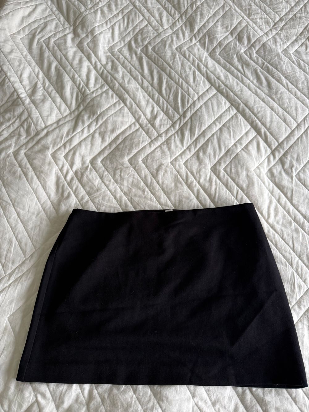 Black mini skirt