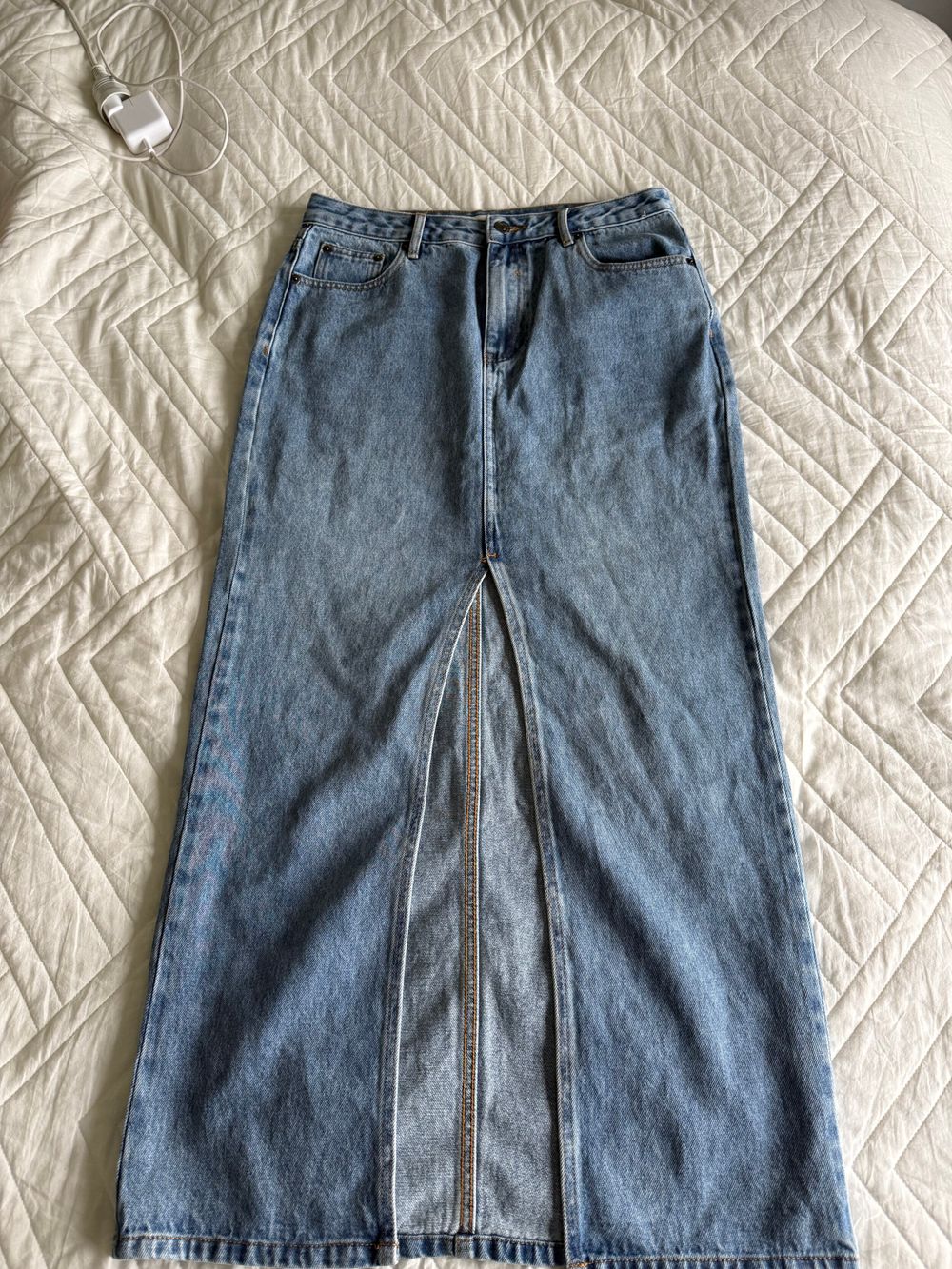 Glassons Blue Denim Skirt