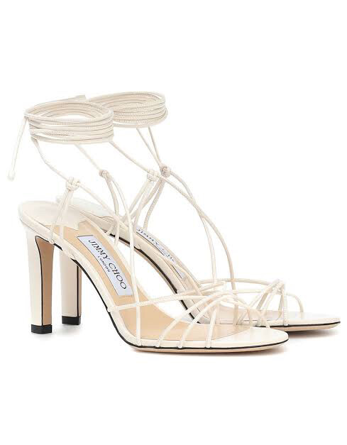 Jimmy Choo - Tao 85mm Leather Sandals on Designer Wardrobe