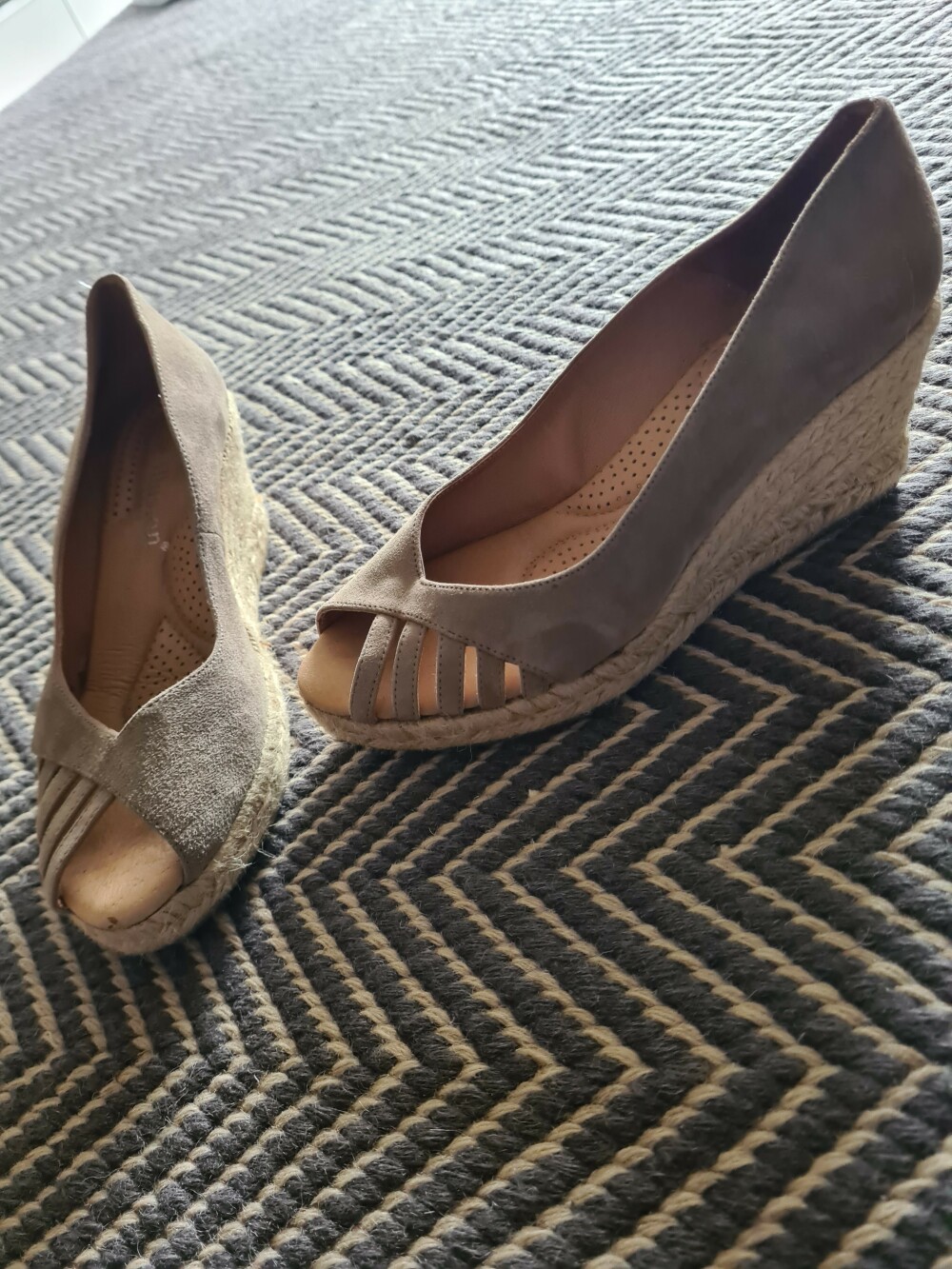 Blue Illusion - Wedge, Peep toe style on Designer Wardrobe