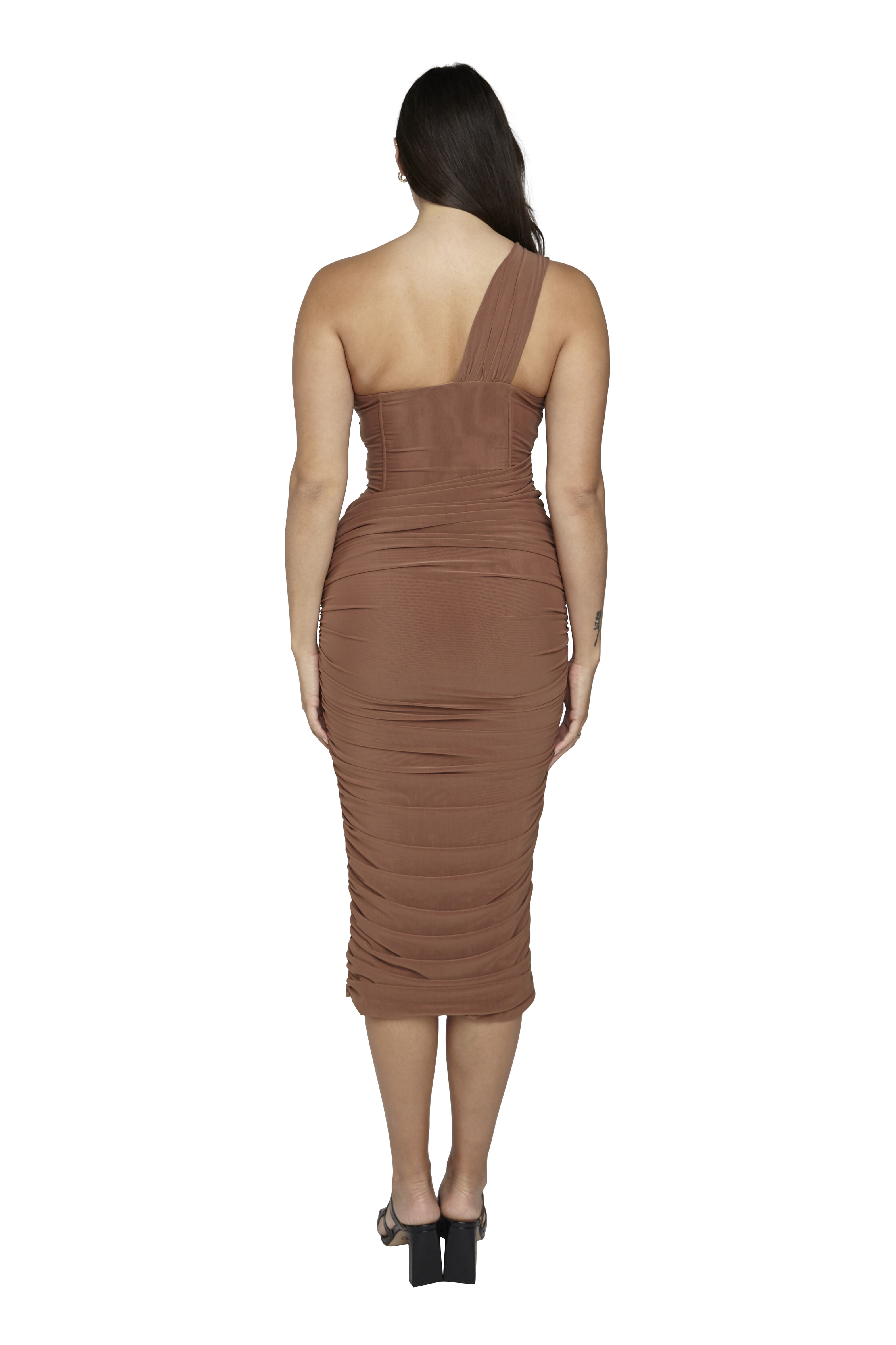 House of CB Valentina Asymmetric Cut Out Midi Dress All The Dresses