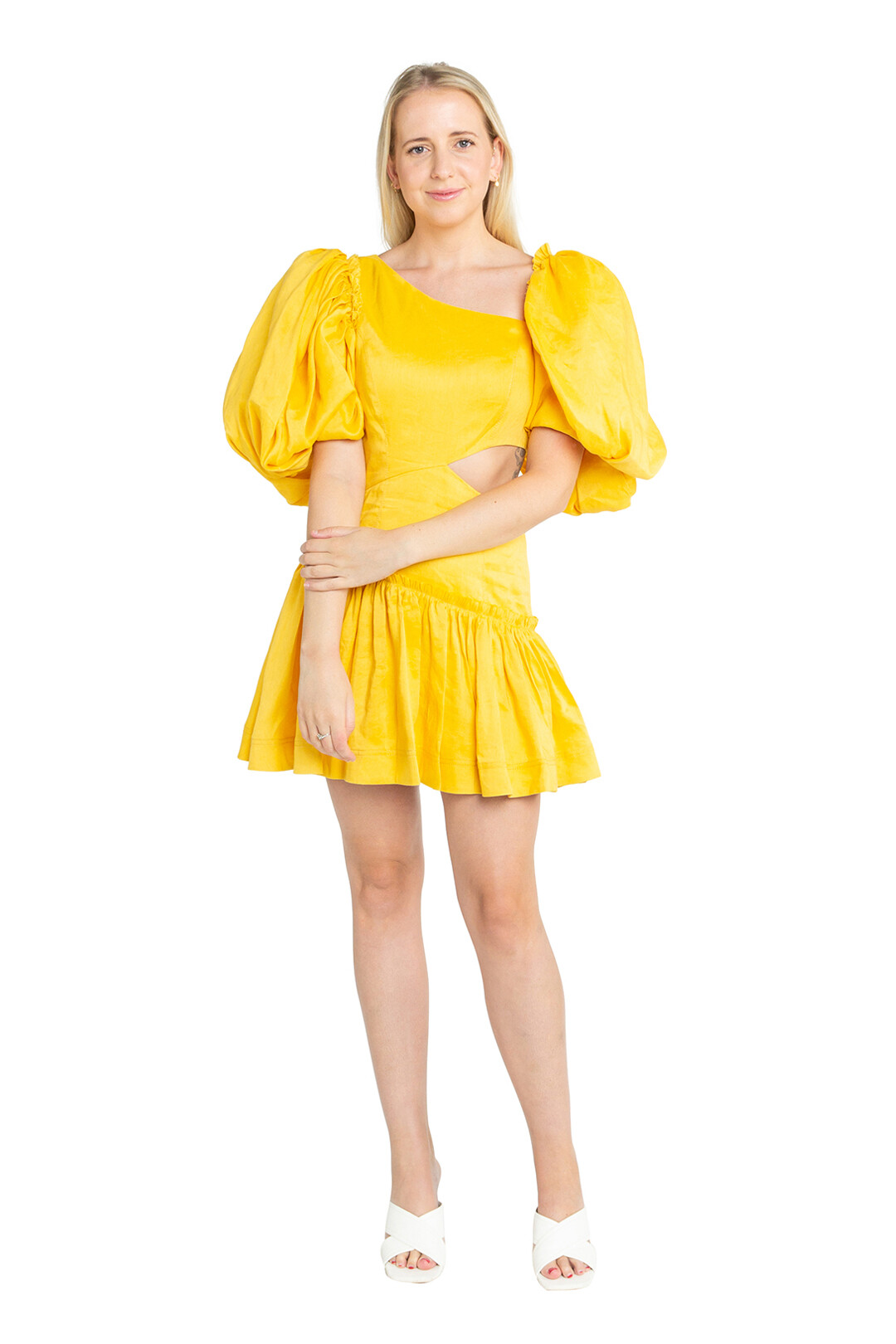 knee length dresses for ladies Aje - Chateau Cut Out Mini