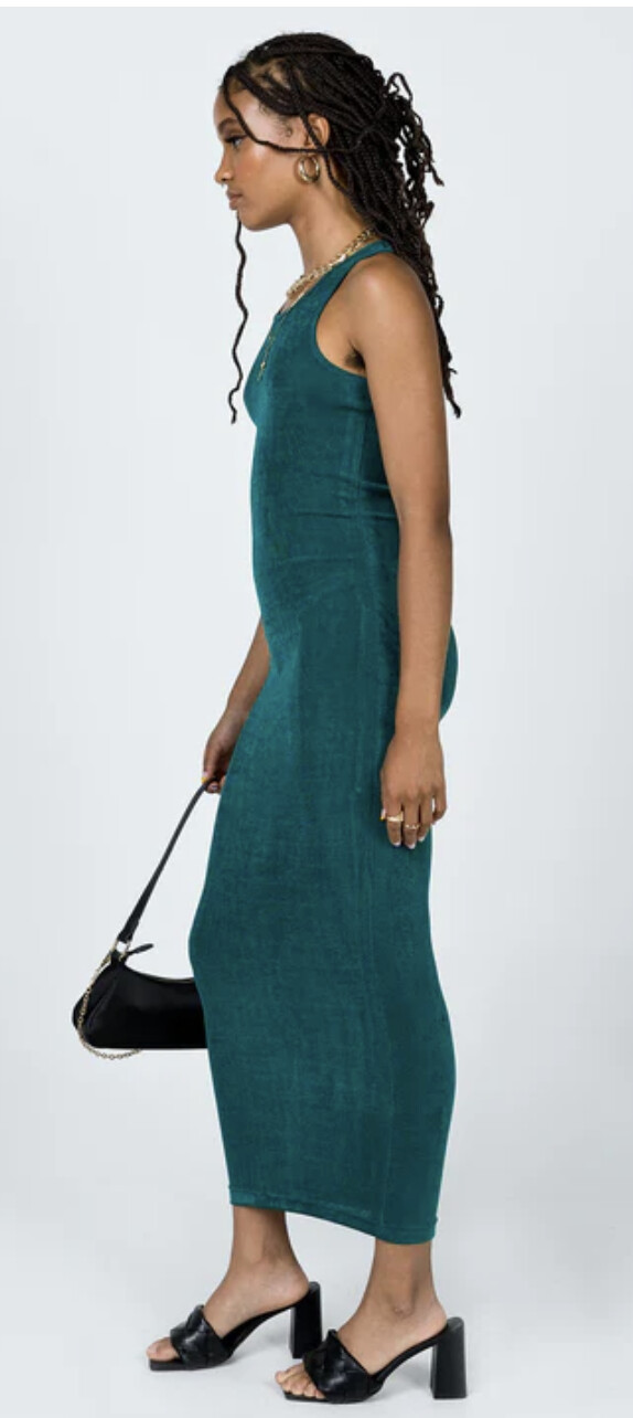 Lioness - EVERLAST MIDI DRESS FOREST GREEN on Designer Wardrobe