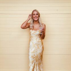Kivari valencia spot maxi dress store