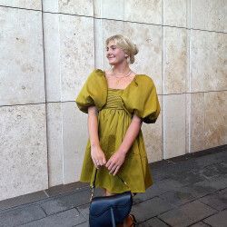 aje savoy midi dress Sable Midi Dress | Pistachio