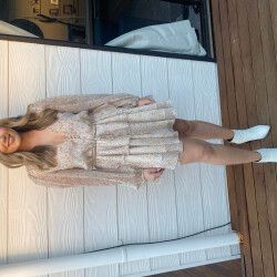 black and nude mesh dress Black Nude Sheer Mesh V Neck Halter Dress